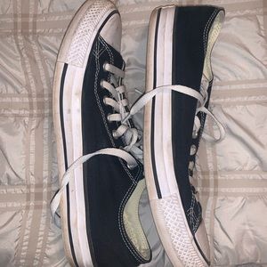 SIZE 11 Men’s/ 10 Women’s Black & white converse